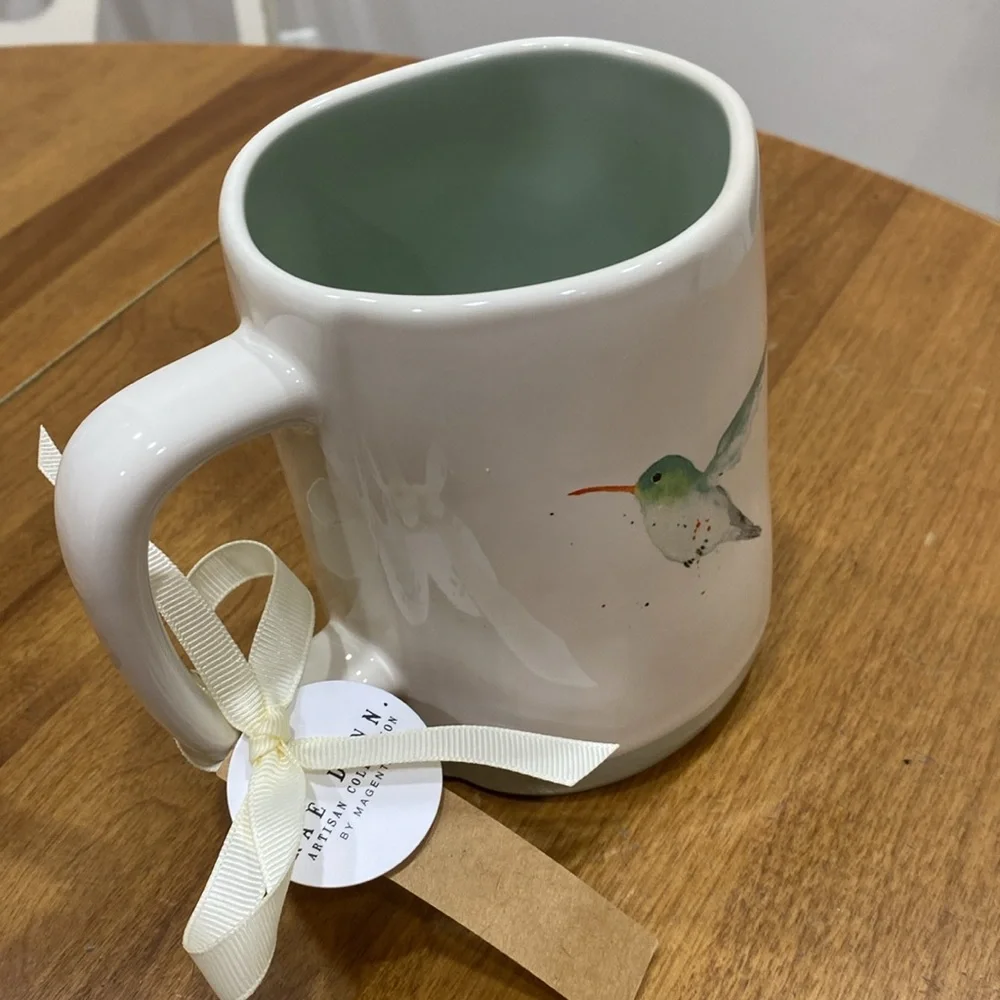 NWT.  Rae Dunn, 24oz., hummingbird, ceramic mug. - Picture 4 of 12